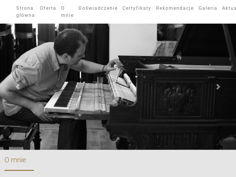 Strojenie fortepianów i naprawa piani - Pianoforte Marian Krawczyk